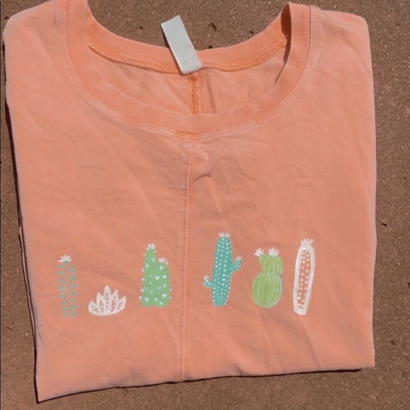 GreenTea Tops - Hand Painted Cactus Tee